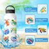 50 Colored Turtle Stickers New Sea Life Colorful Turtle Small Turtle Series Graffiti Stickers