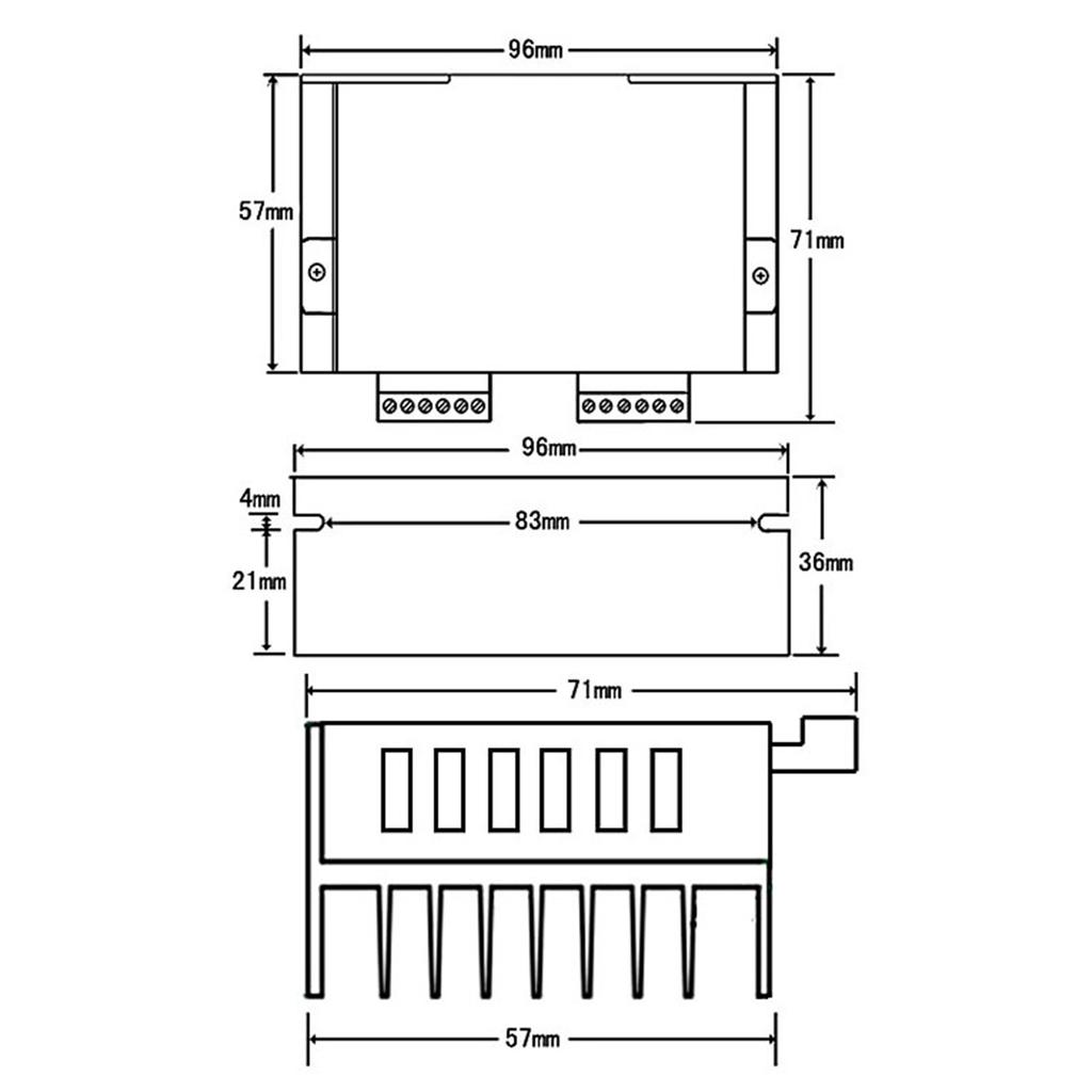 Stepping Motor Driver 32 Subdivision 4.0A 9 to 42V Low Noise Anti Interference Stepper Motor Driver for Automation