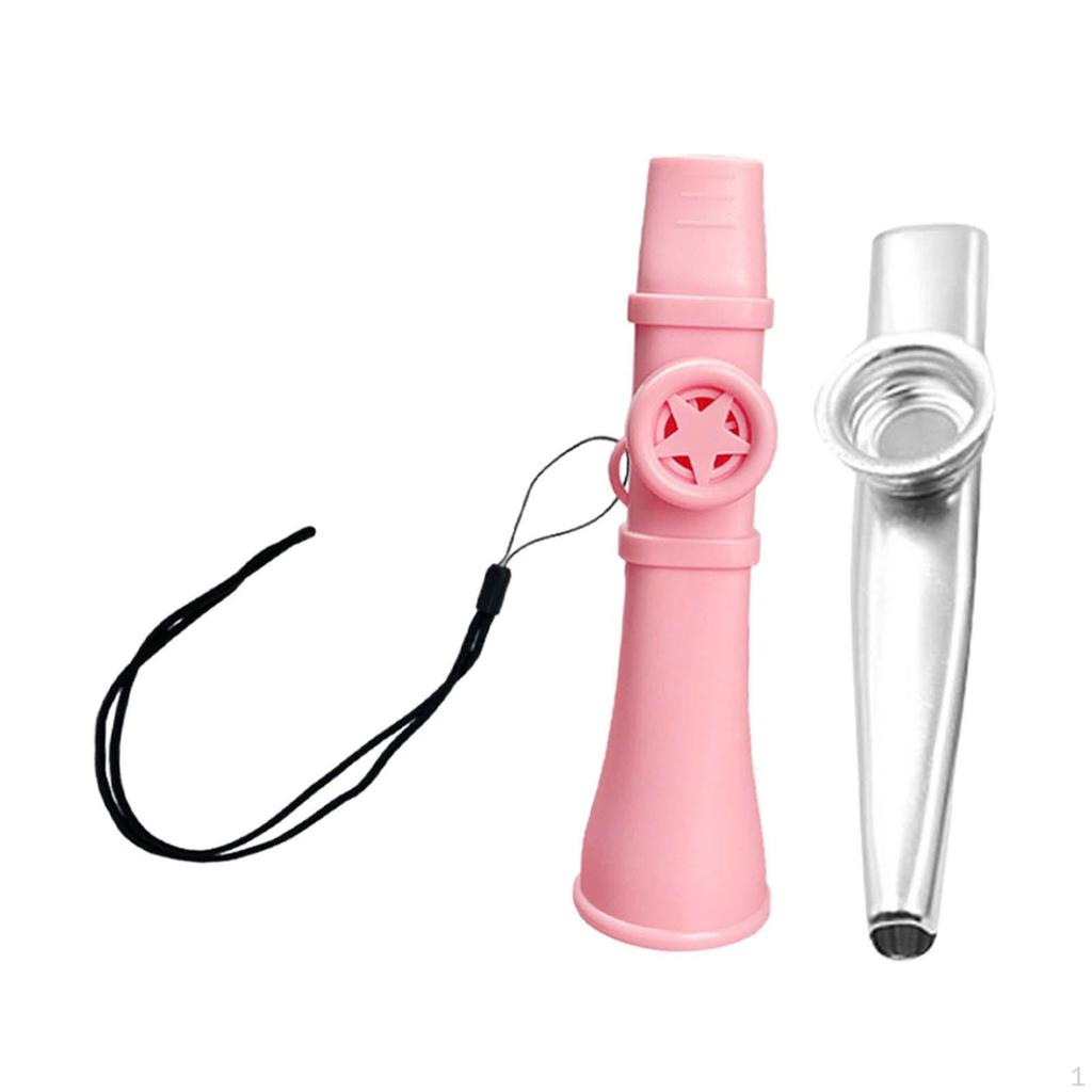 Flet Kazoo Przenośny Instrument Muzyczny ze Sznurkiem na Szyję dla Miłośników Muzyki Nagrody Pokazowe Prezenty