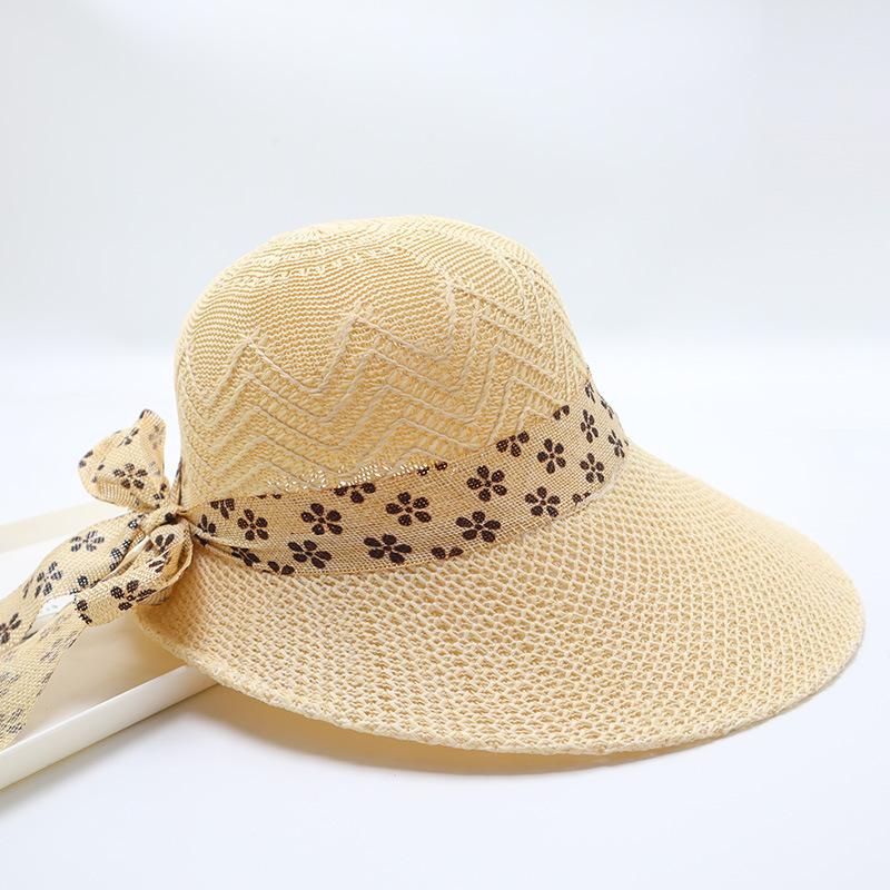 Women's Straw Hat with Large Brim, Summer Shading, Sweet and Versatile Cool Hat, Seaside Beach Hat, Sunscreen Hat, Women's Model