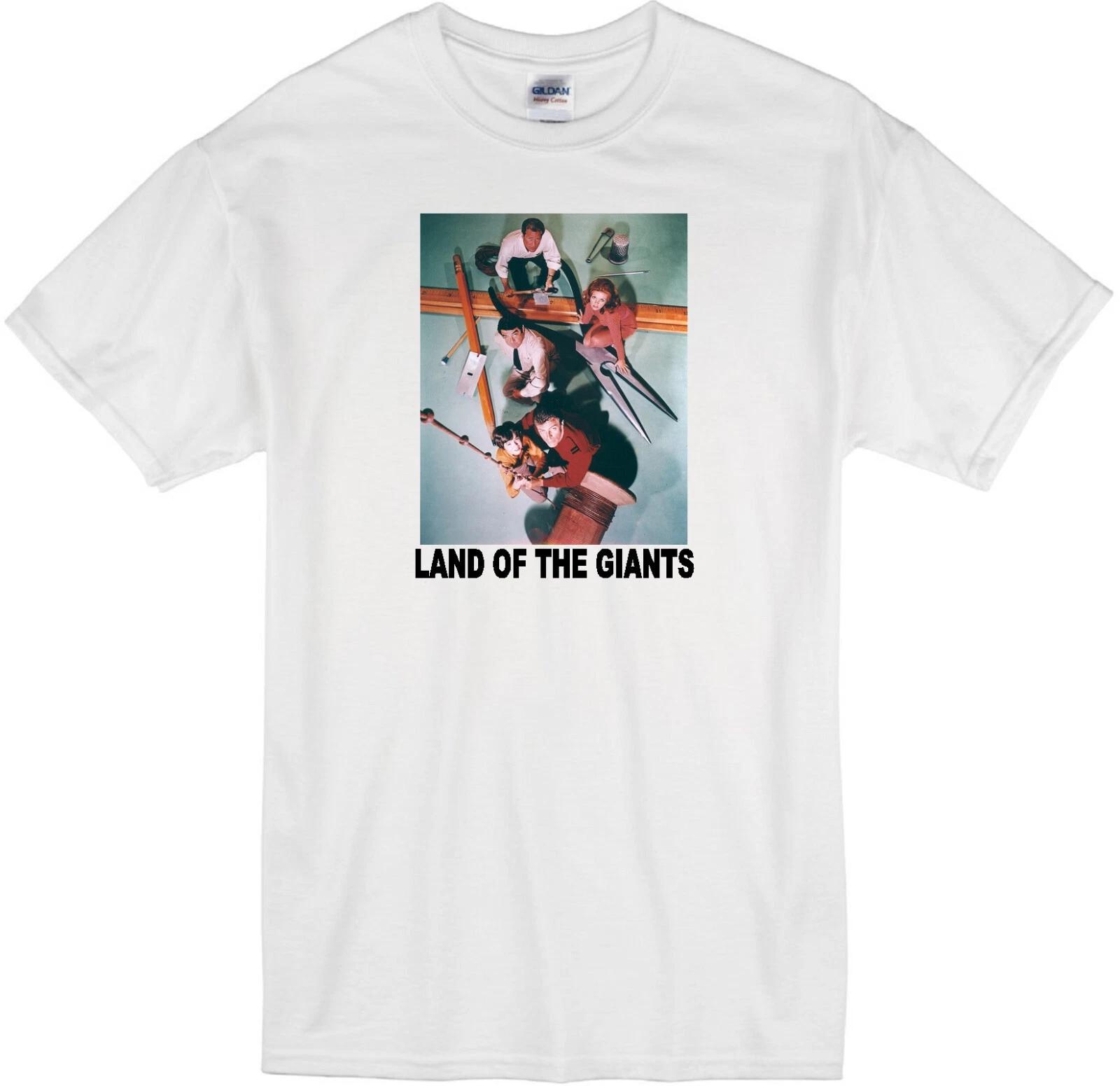 LAND OF THE GIANTS SCI-FI GARY CONWAY DON MATHESON IRWIN ALLEN WHITE TV T-shirt XL