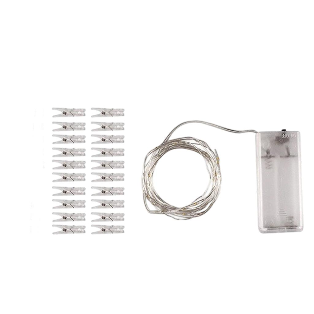 Clip String Lights for Photo Wall - 20FT Lights with Clips for Bedroom Room Decoration