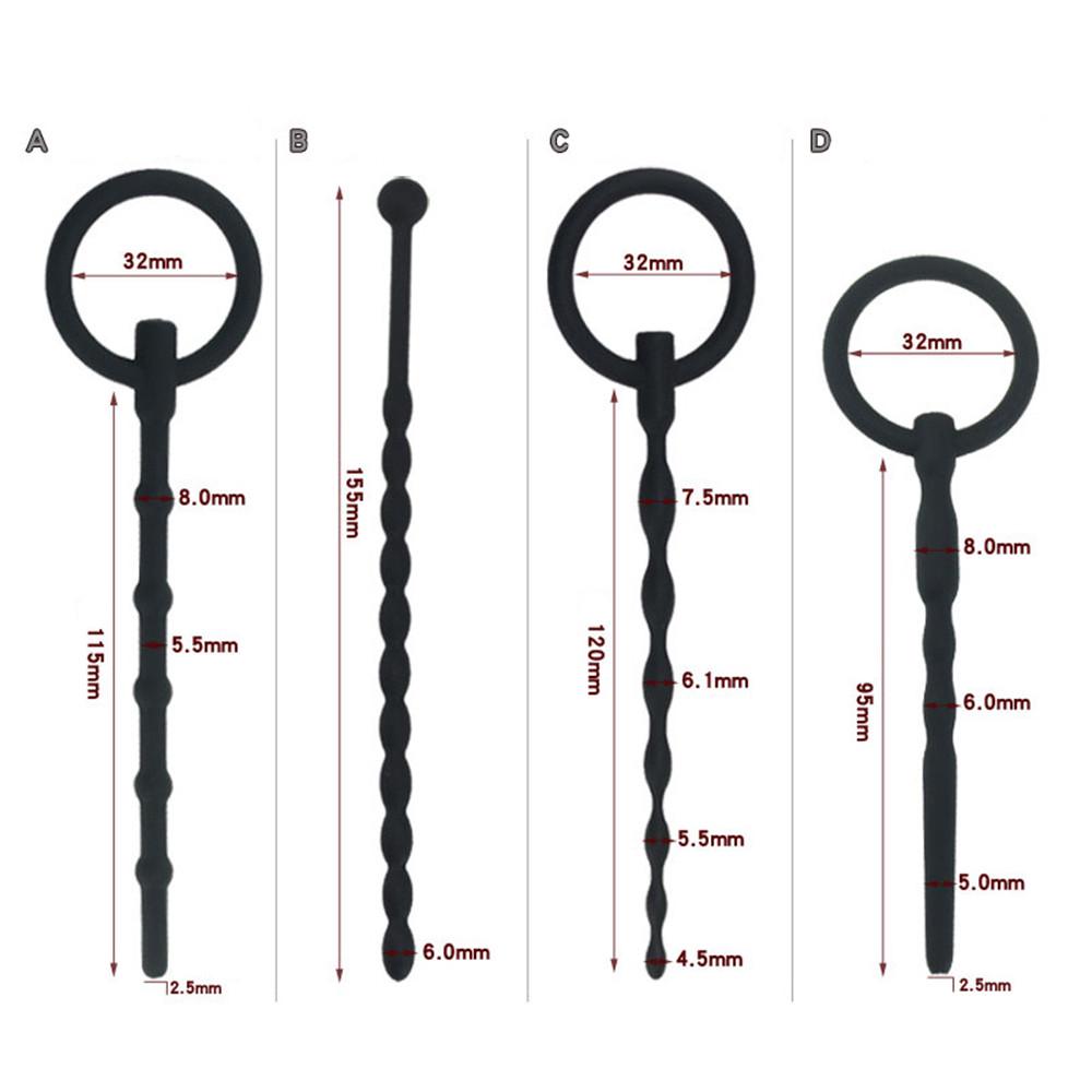Spina maschio in silicone Tubo barella uretrale Irritazione asta Suono uretrale