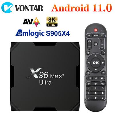 X96Max Plus Ultra TV Box Android 11 Amlogic S905X4 Υποστήριξη βίντεο 8K Διπλό Wifi BT Youtube Media Player Set Top Box