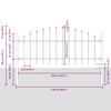 Garden Fence Woerden 3 pcs Gray
