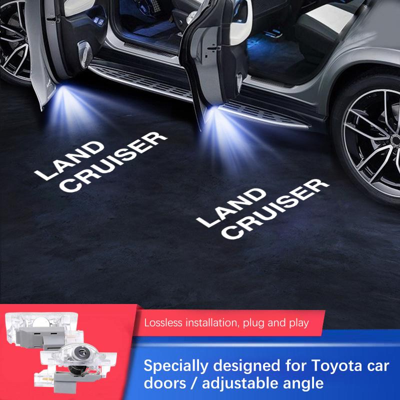 70th Aniversary Toyota Door Shadow Welcome Light Lamp Replacement For Land Cruiser 200 Land Cruiser 300 LC200 LC300 Accessories 2PCS