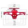Turn Signal Light Bracket Motorcycle  Accessories with LED Light Motorcycle License Number Plate Holder Frame CNC Aluminum