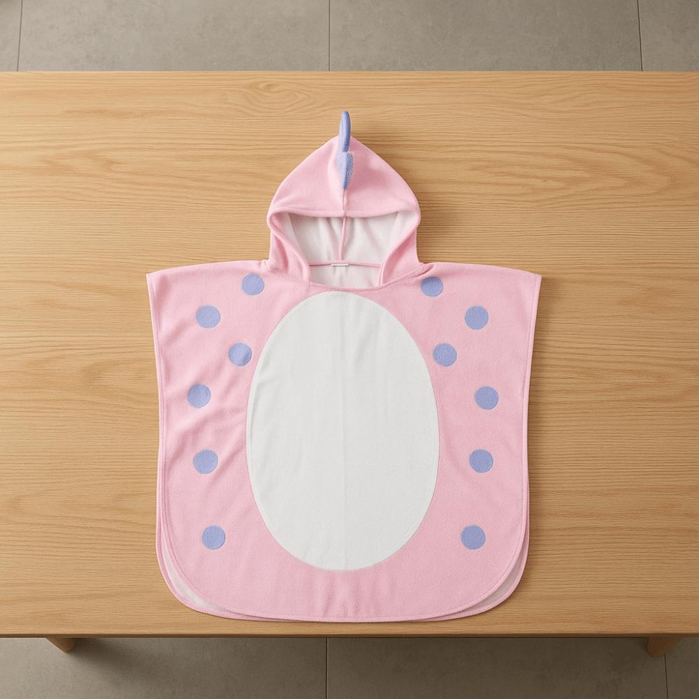 Warm Single Layer Kids Bath Towel Cartoon Soft Girls Hooded Bathrobe Swim Towel Shower Cloak Boy Cloak Towel Girl