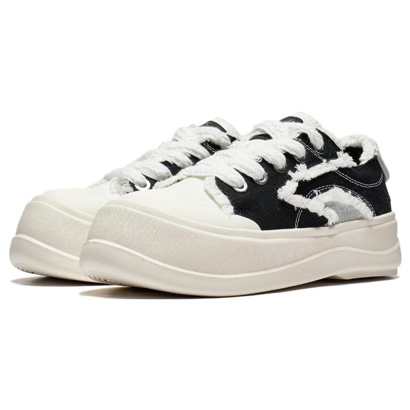 Disney X Li-Ning Honey Platform Women's Low-Top Lifestyle Shoes Black White AGCT042-1