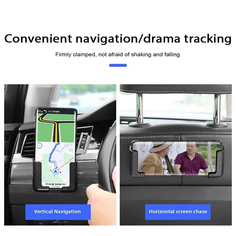 Black Stick-on Mobile Phone Navigation Bracket Dashboard Adjustable Width Car Indoor Adhesive Mobile Seat Holder Accessories New