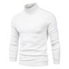 Men's High Collar Casual Knitted Pullover Sweater for Autumn and Winter