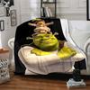 Shrek Theme Printed Blanket - Perfect for Couch, Bed, Travel & Outdoor Use | Machine Washable, Cozy & Durable.