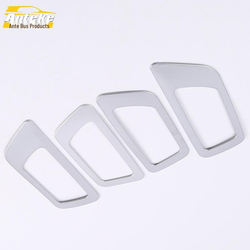 

15 Highlander Interior Door Bowl Bright Ring & Anti-Scratch Protective Film Accessories