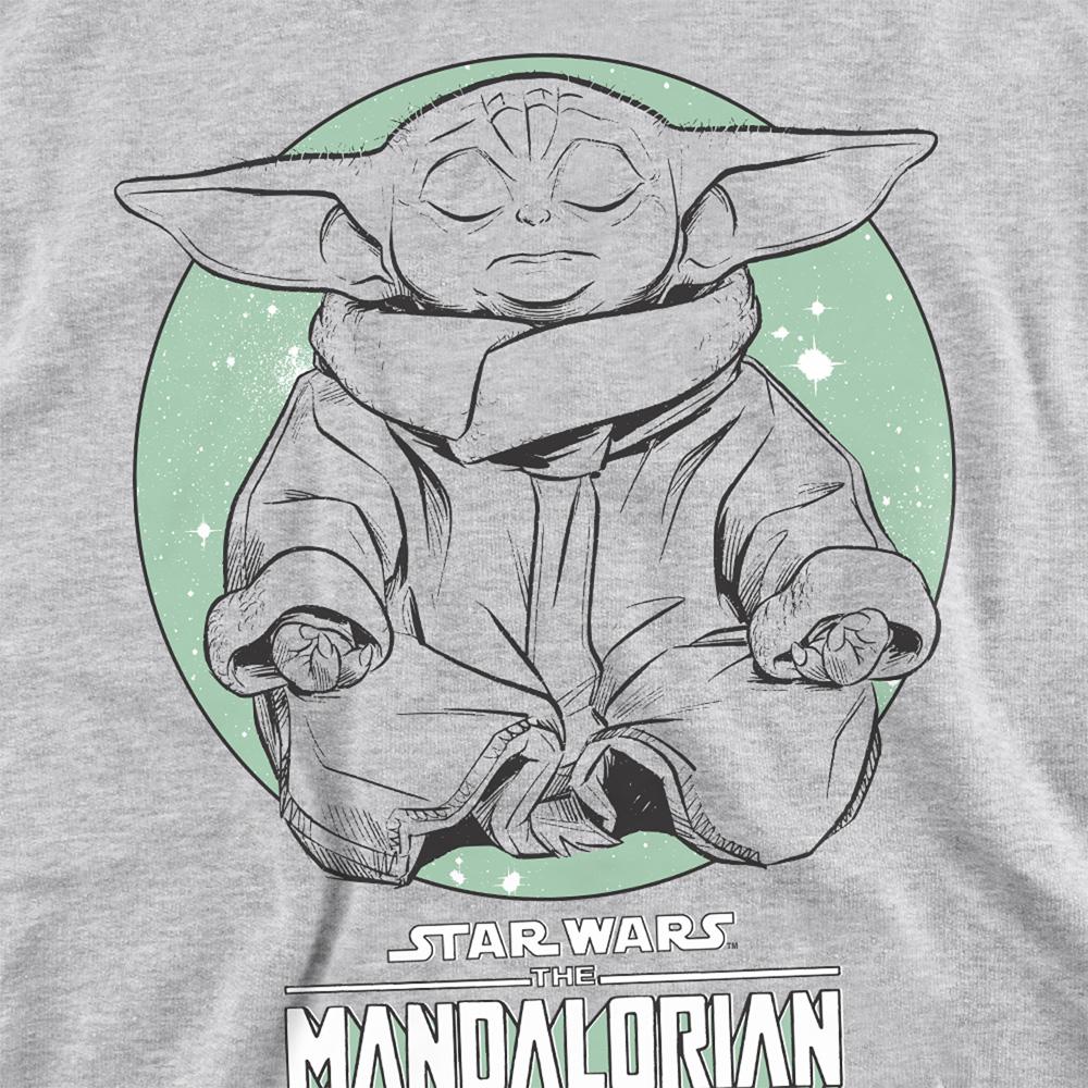 Star Wars: The Mandalorian Unisex Adult Relaxing Grogu Yoga Pose Sweatshirt