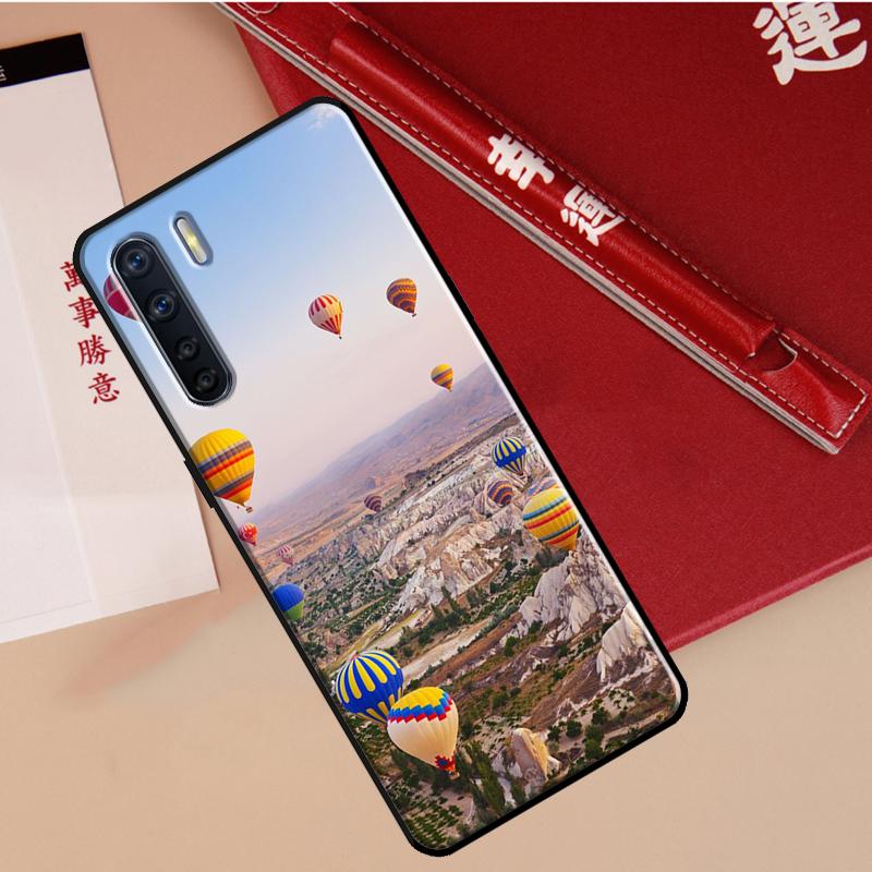 Hot Air Balloon Travel Mountain Case For Oppo A78 A38 A80 A60 A40 A18 A98 A58 A96 A76 A16 A94 A74 A54 A15 A17 A57 A77 A5 Pro