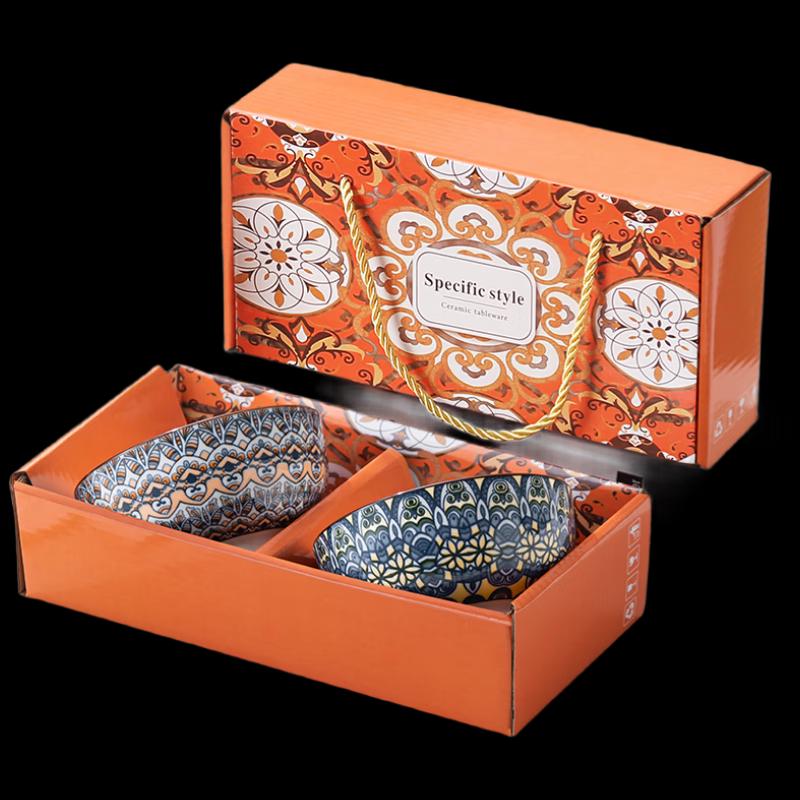 Wo Ding Bohemian Style Ceramic Bowl Gift Set