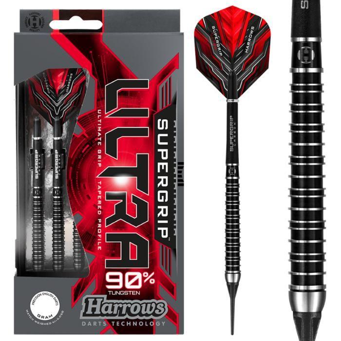 Fléchettes - Harrows - Supergrip Ultra - 90% Tungstène - 18g - Mixte