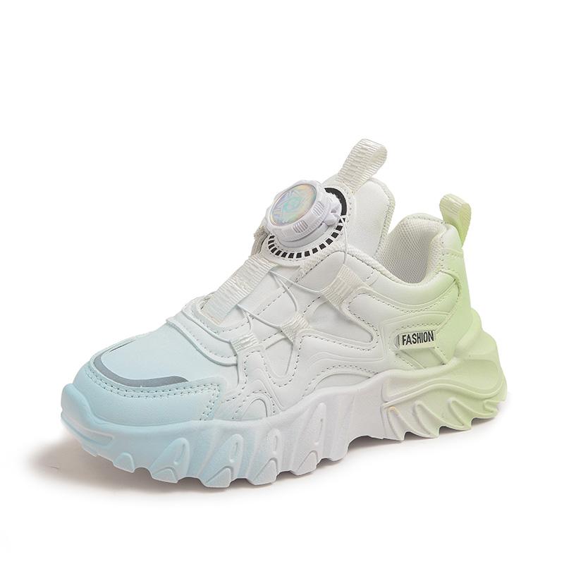 

26-37 Детская минималистичная и модная обувь для спорта и отдыха на открытом воздухе, студенческая обувь, маленькие белые туфли, кроссовки 37 синий/зелёный