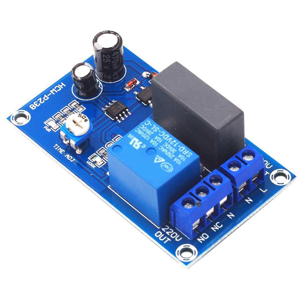 220V Time Delay Relay Module Adjustable Relay Board Input Output Dropping Resistor Accessories for Corridor Staircase Light