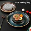 Creative Ceramic Dining Steak Plate Volcano Stone Heating Tableware Sushi Plate Restaurant Molecular Cuisine Specialty Tableware