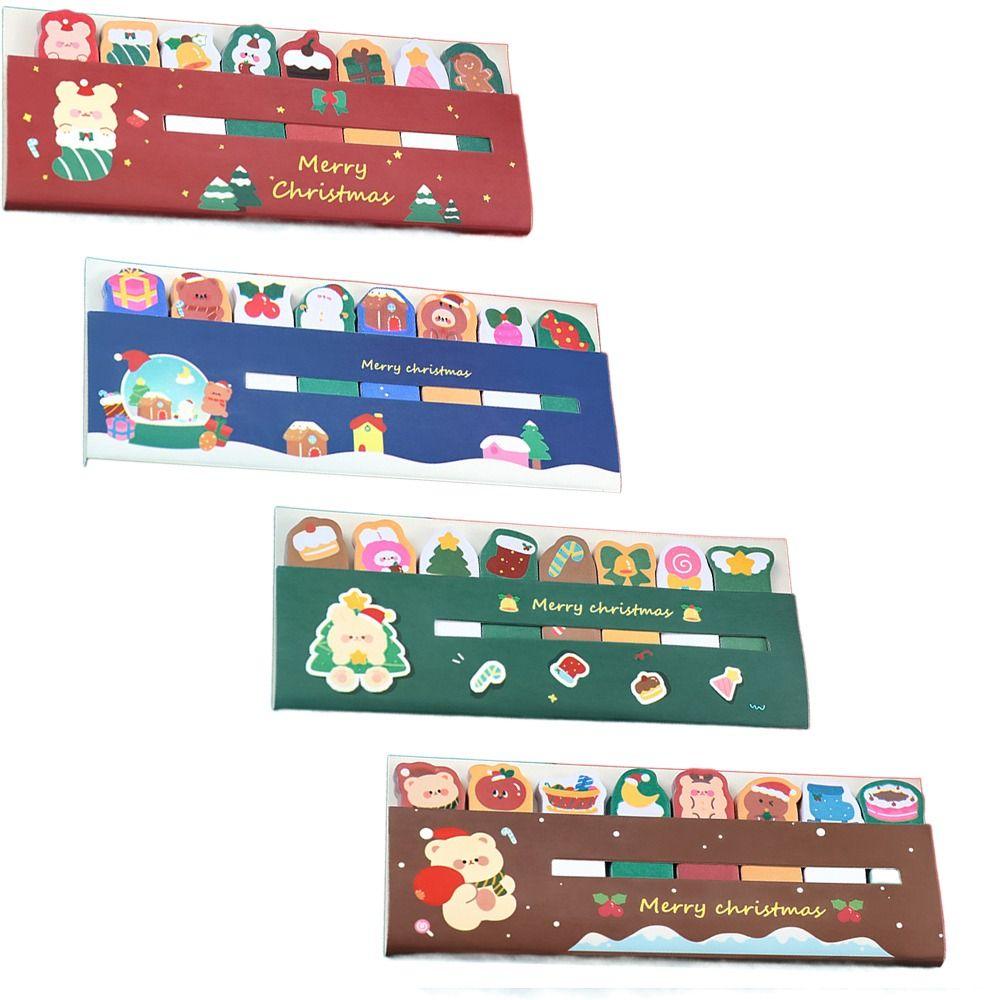 120 Sheets Christmas Memo Pad Notepad Label Note Study Supplies Christmas Sticky Notes  Xmas
