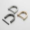 1PCS Metal Belt Handle Bag Strap Accessories Shoulder Webbing Buckle Open Screw Clasp Leather Craft D Ring Buckle