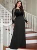 Plus Size Solid Color Slimming Evening Dress for Summer Banquets and Parties