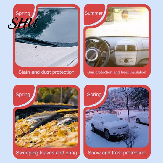 Snow Protection Car Sunshade Magnetic Windshield Cover for Ice Sun Gift For Owners Thickened Frost Guard Accessories Winter Outdoor