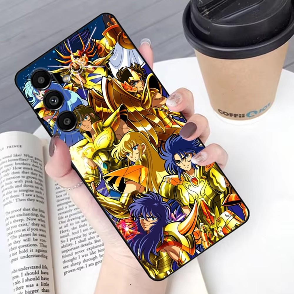 S-Saint S-Seiya Phone Case For Samsung S 25,24,21,22,23,30,20,Ultra,Plus,Fe,Lite,Note,10,9,5G Black Soft