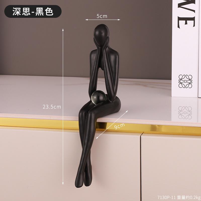 

Mini Gold Abstract Figures Statues and Sculptures Nodic Living Room Decor Miniatures for Gift Home Decoration Accessories