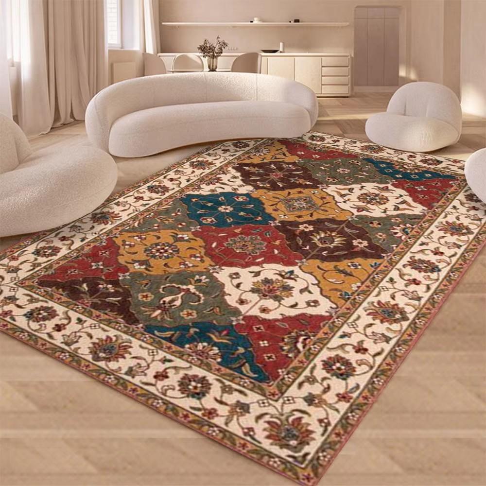 Rural American Retro Carpet Rug for Home Living Room Bedroom Sofa Doormat Decor,kids Game Area Rug Floor Mat Gift