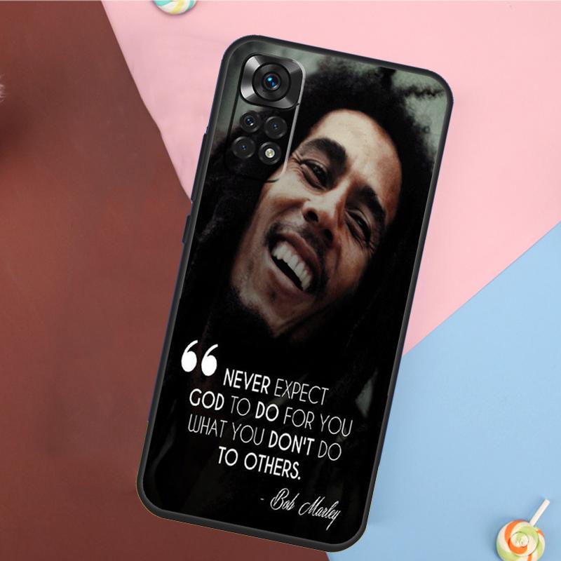 

Bob Marley Quotes Rasta Reggae Cover For Xiaomi Redmi Note 13 14 Pro 12 11 9 10 9S 10S 11S 12S Redmi 14C 10C 12C 13C Case Redmi Note 10 4G