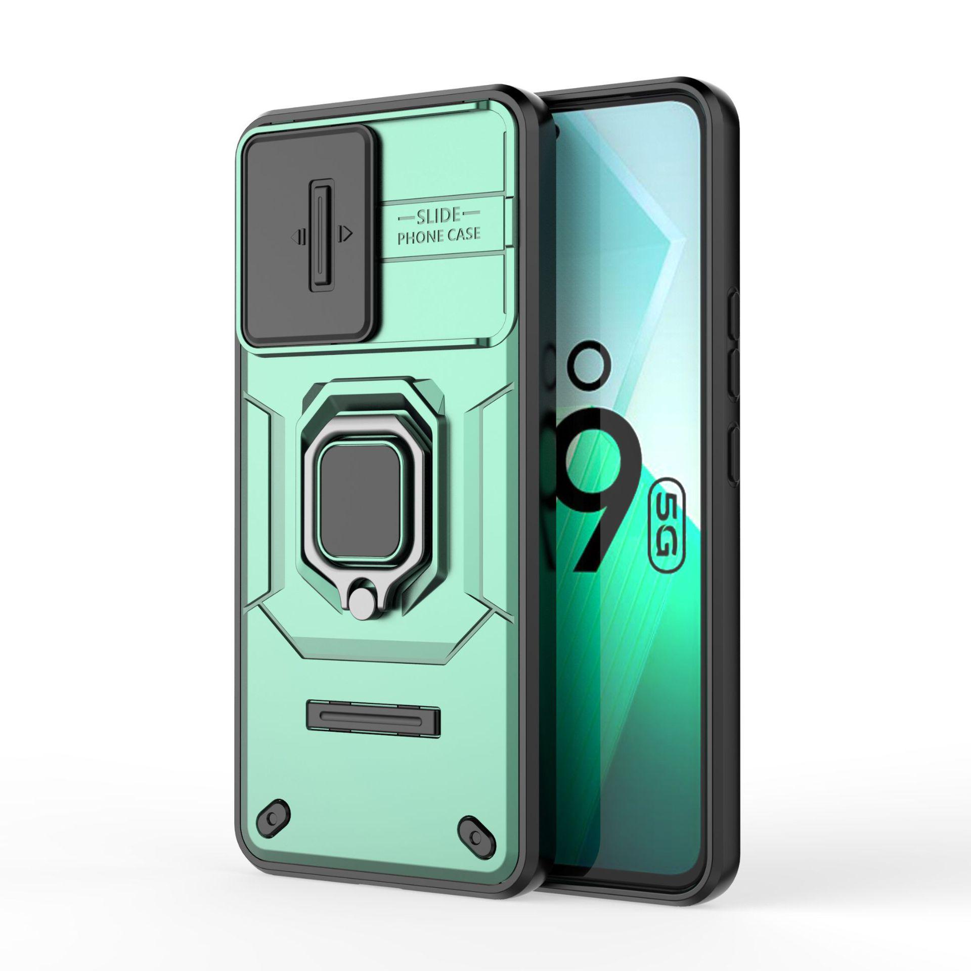 

iQOO Z9 Turbo Battle Bear Push-Window Case for VIVO V30E - All-Inclusive Protective Bracket Cover iQOO Z9x China зелёный