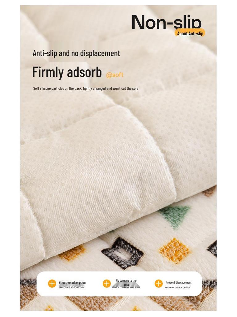 Bohemian High-Weight Snowflake Velvet Sofa Cushion Cover, Autumn/Winter 2025, Non-Slip Design