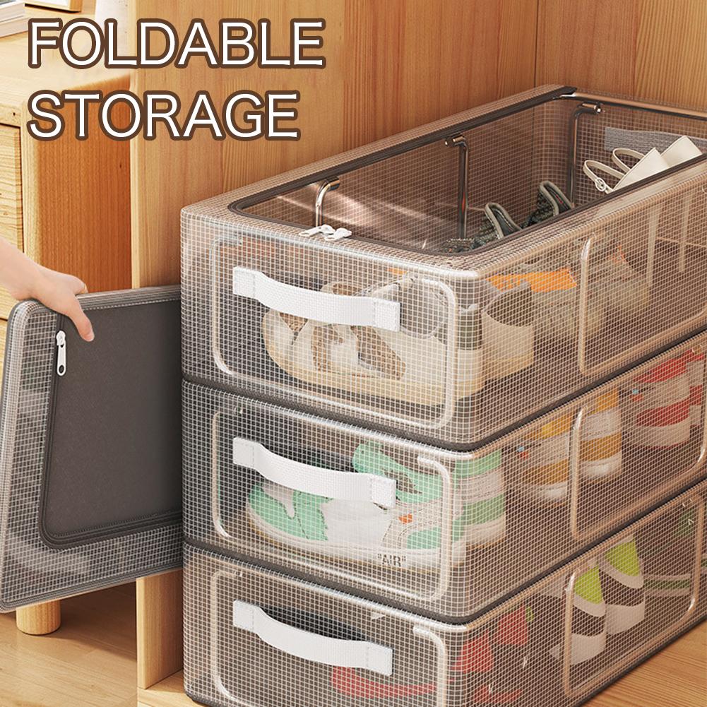 Organizador de Zapatos Grande Apilable Debajo de la Cama Para Armario