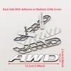 3D Metal AWD Logo Badge Sticker Car Body Emblem Decal Wheel Drive SUV Off Road for Toyota Impreza Subaru Honda Auto Accessories