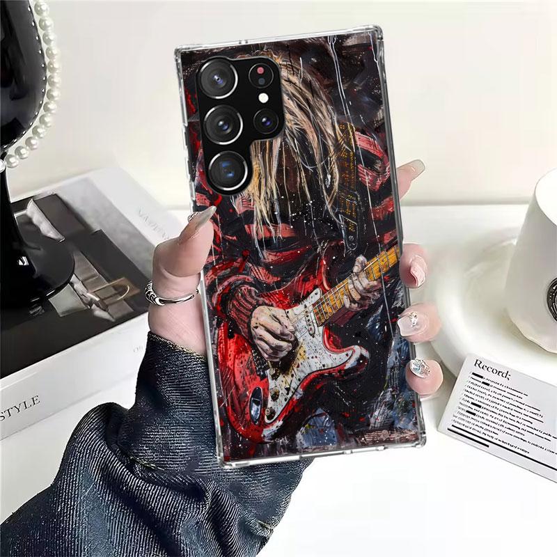 Retro Singer Kurt Cobain Soft Phone Case For Samsung Galaxy S22 S23 S24 S25 Edge S26 Ultra S20 FE S21 Plus + Fundas Coque Galaxy
