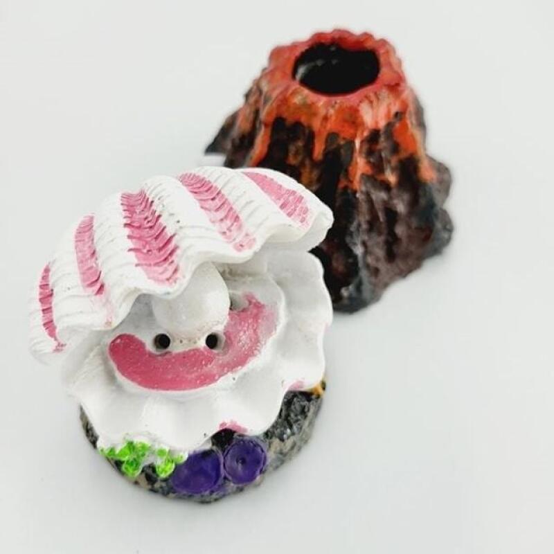 

Mini decorative shell volcano with bubbles Bubble-decorated clams
