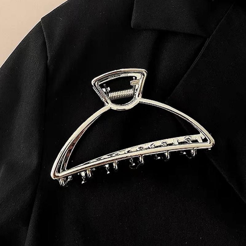 Ruoshui Woman Novelty Irregular Hairpins Punk Style Metal Silver Hair Claws Barrettes Women Hair Accessories Hair Clips Hairgrip