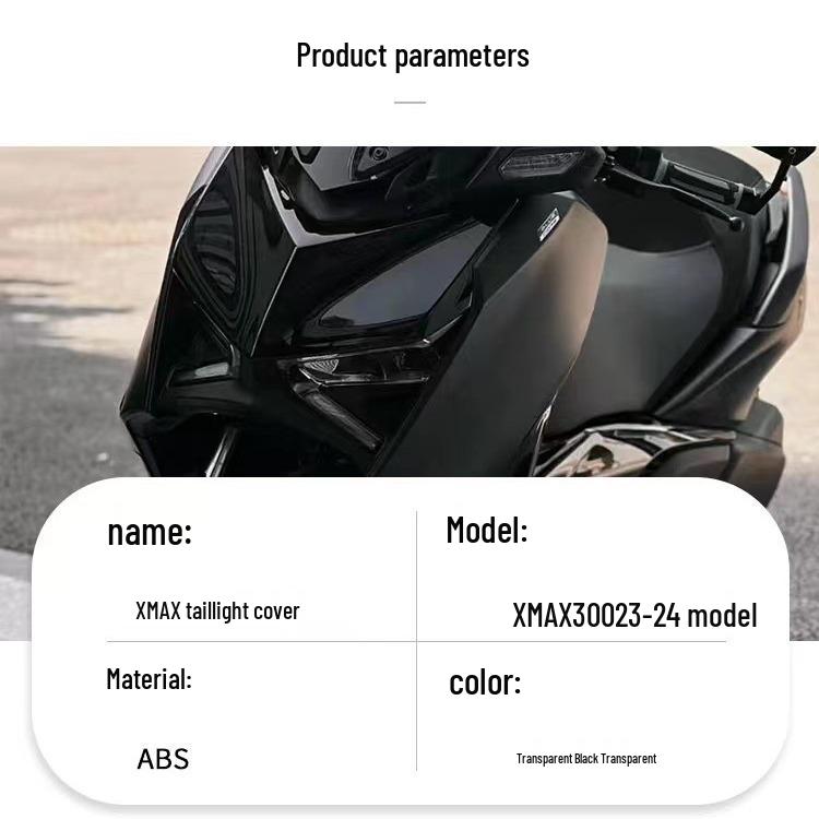 Yamaha XMAX300 23-24 Smoked Black Rear Taillight & Turn Signal Cover