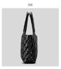 Women's Large Capacity Quilted Nylon Tote Bag for Autumn and Winter