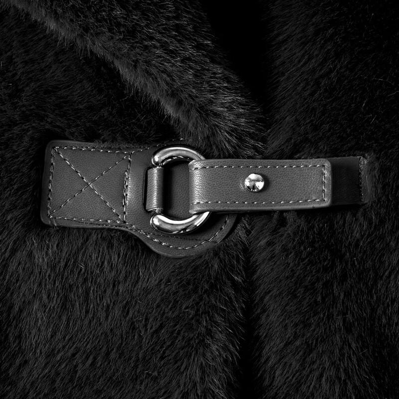 Past Women's Faux Mink Fur Winter Coat