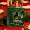 Horse Advent Calendar 2025 24 Days Christmas Countdown Calendar with 24 2D/3D Horse Ornaments Holiday Gift for Horse Lovers Collectors