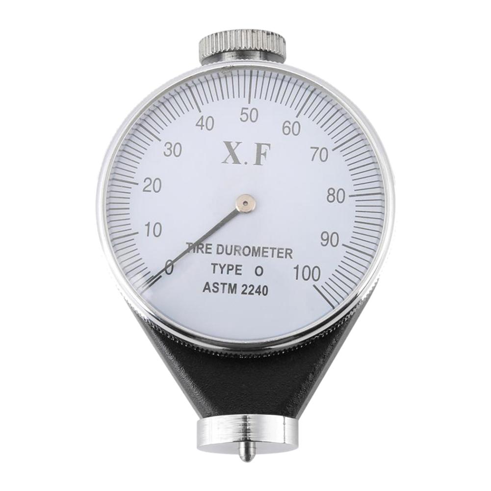 Durometer 0-100 HA Rubber Tire Hardness Tester Meter for Plastic Leather Rubber Multi-Resin