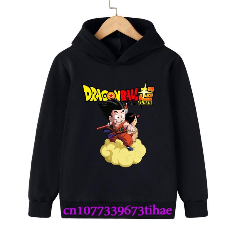Dragon Ball Spring And Autumn Children Boys And Girls With Hoodies Sweaters Jackets Cartoons  Children's Clothes Baby Clothes