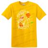 Rose Graphic T Shirt Floral Design Retro Art Music Theme Tee