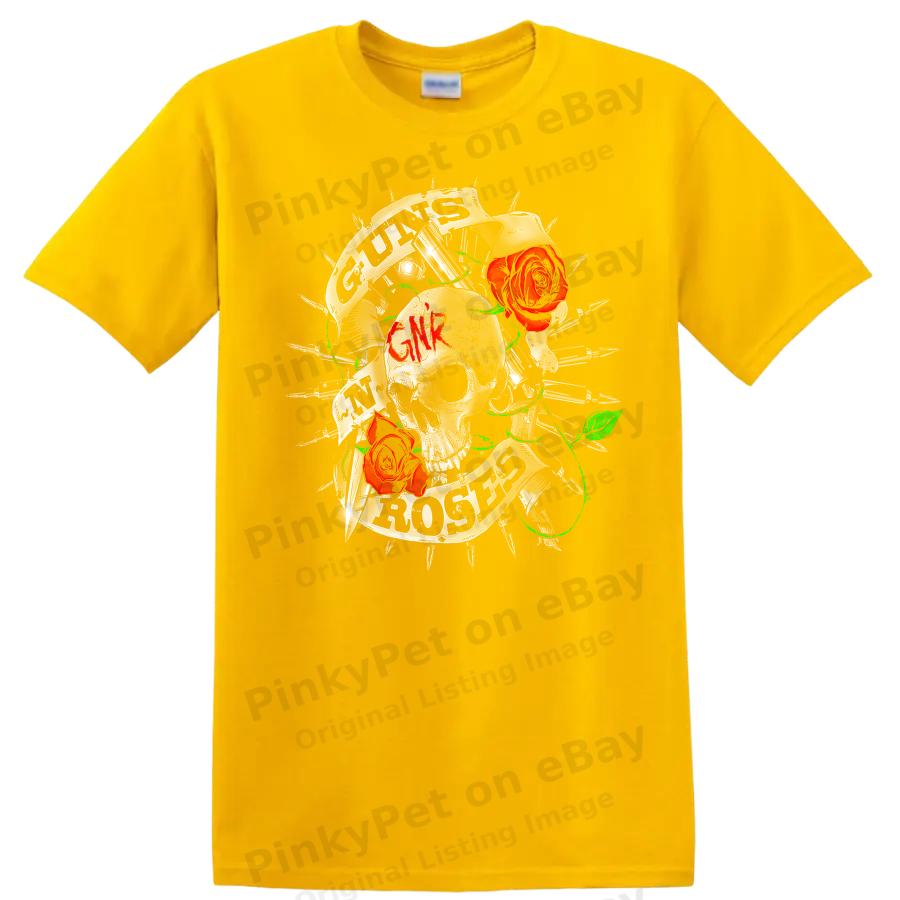 Rose Graphic T Shirt Floral Design Retro Art Music Theme Tee