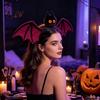 Felt Bat Headband for Cosplay Halloween Hairband, Plush Wing Gothic Style Headband, Hair Accessories Costume Party Women And Girls Hairband