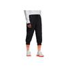 Adidas Solid Color Print Logo Casual Sports Pants Women Bottoms Black FU3985
