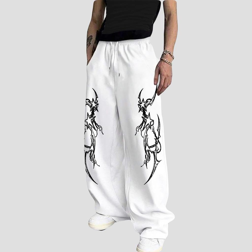 Pantaloni de trening pentru bărbați cu buzunare și șnur - Pantaloni de trening largi pentru relaxare, pentru alergare, pistă, yoga, joggers